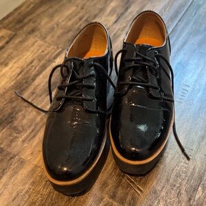 Classic Black Womens platform Shoes